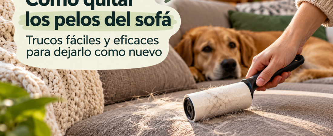 Cómo quitar pelos de perro del sofá: 8 trucos fáciles y eficaces