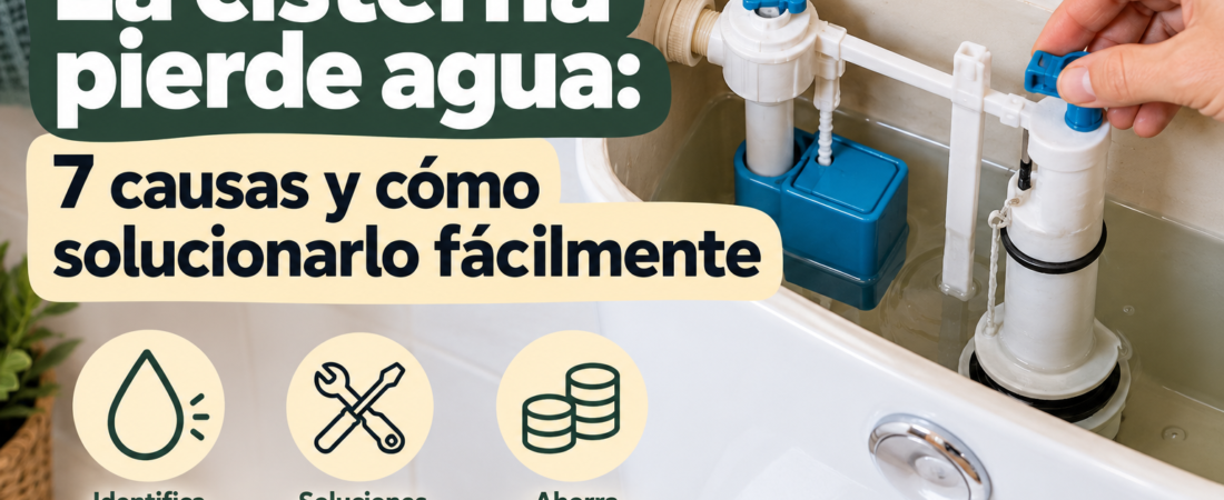 La cisterna pierde agua: 7 causas y cómo solucionarlo fácilmente