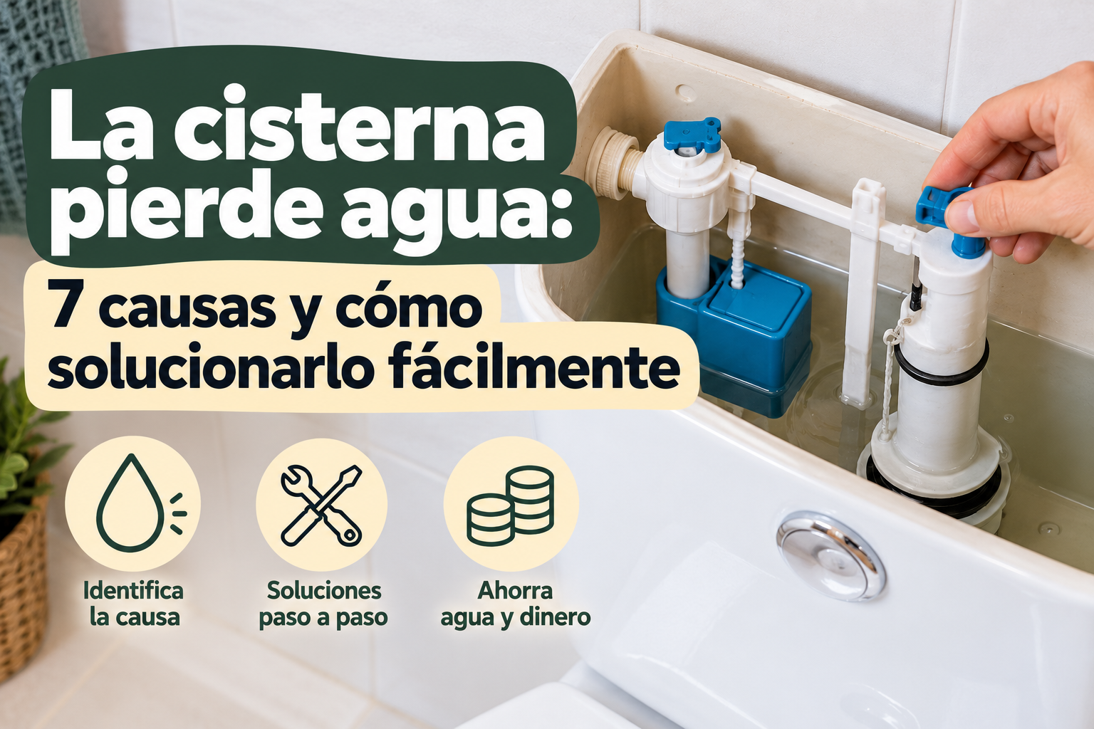 La cisterna pierde agua: 7 causas y cómo solucionarlo fácilmente