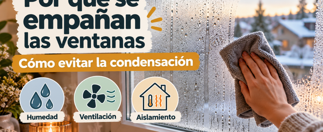 Por qué se empañan las ventanas por dentro y cómo evitar la condensación
