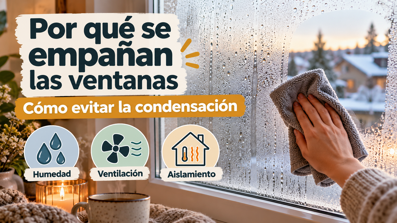 Por qué se empañan las ventanas por dentro y cómo evitar la condensación
